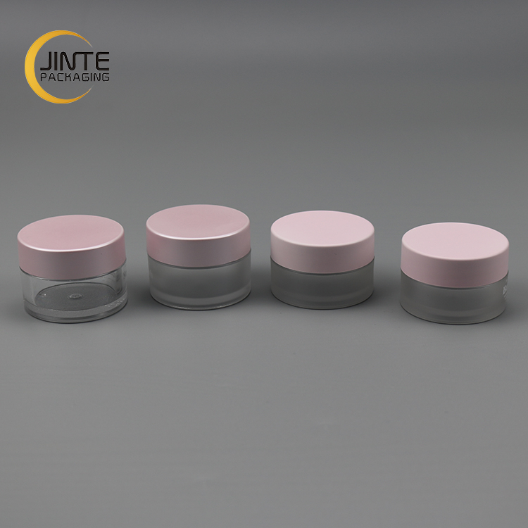 Top Selling Customized as your request  1/2oz 15ml Pink cap Frosted Jar PETG material cosmetic Lip Scrub Container