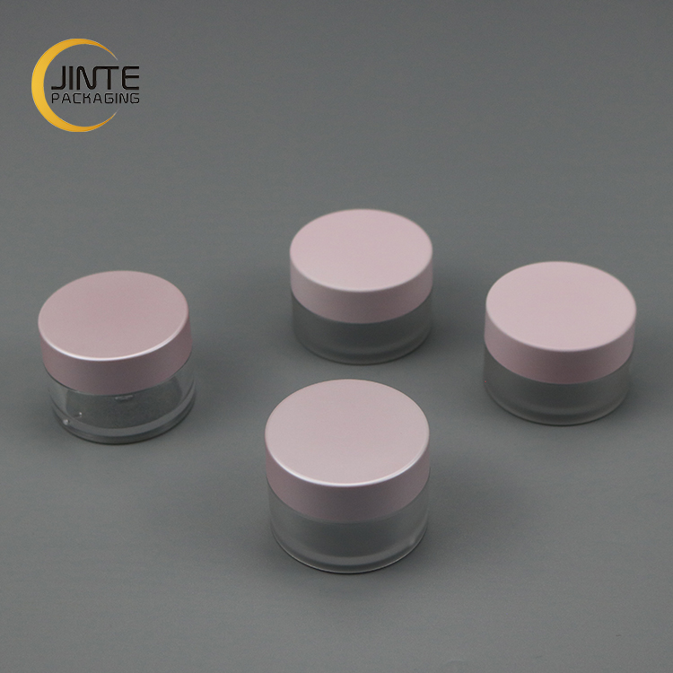 Top Selling Customized as your request 1/2oz 15ml Pink cap Frosted Jar PETG material cosmetic Lip Scrub Container