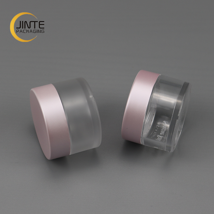 Top Selling Customized as your request 1/2oz 15ml Pink cap Frosted Jar PETG material cosmetic Lip Scrub Container