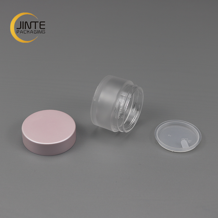 Top Selling Customized as your request 1/2oz 15ml Pink cap Frosted Jar PETG material cosmetic Lip Scrub Container
