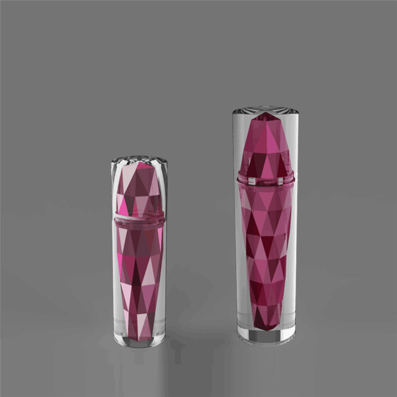 Top grades acrylic red diamond shape jar cosmetic facial moisturizer cream jar 50g