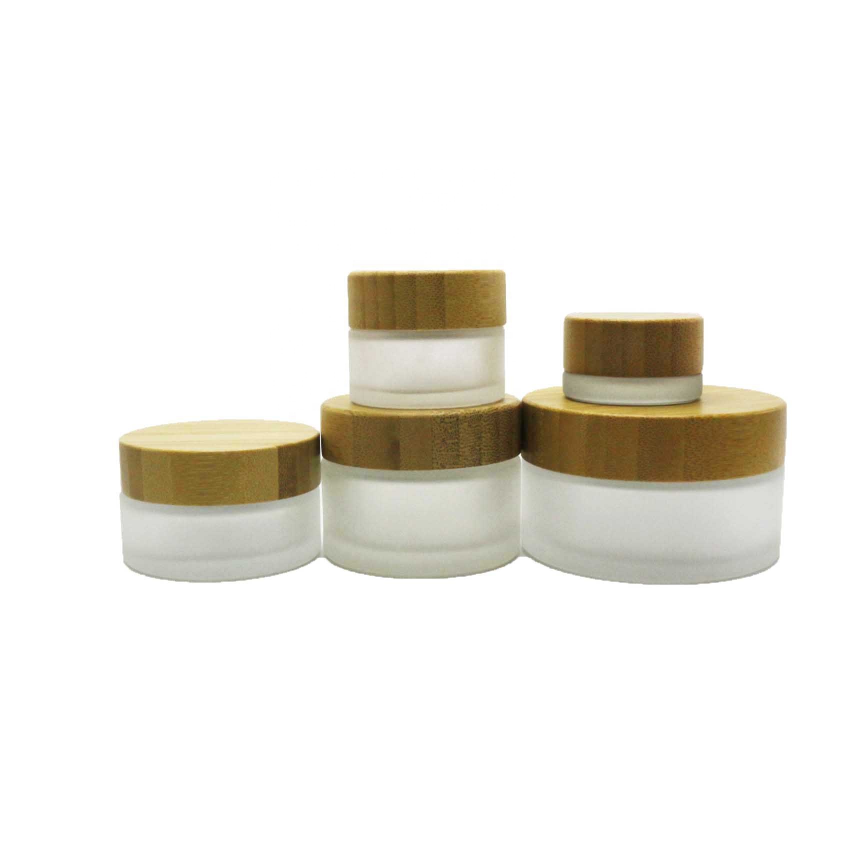 Top quality bamboo lip blam jar/make up cosmetic containers BJ-228Q