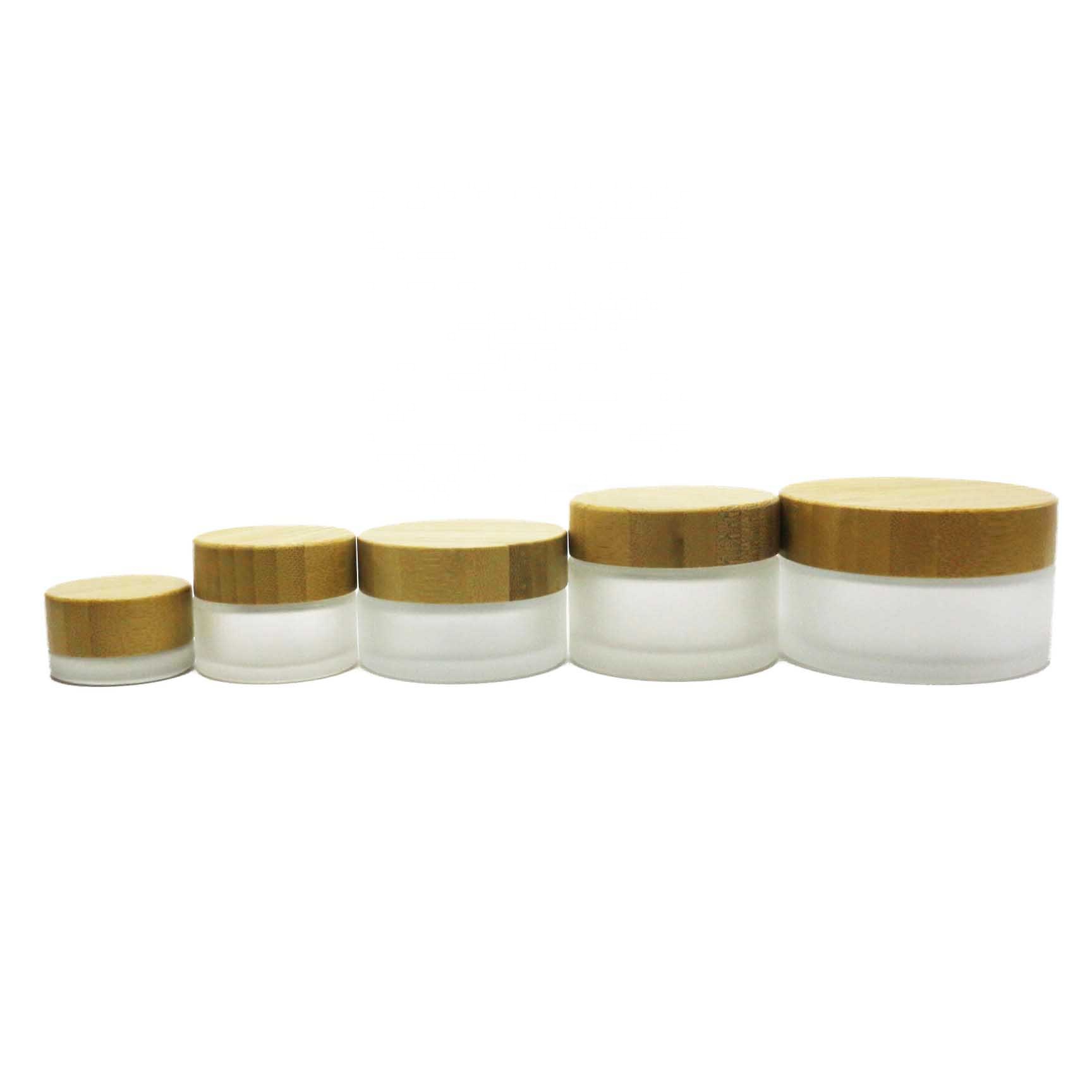 Top quality bamboo lip blam jar/make up cosmetic containers BJ-228Q