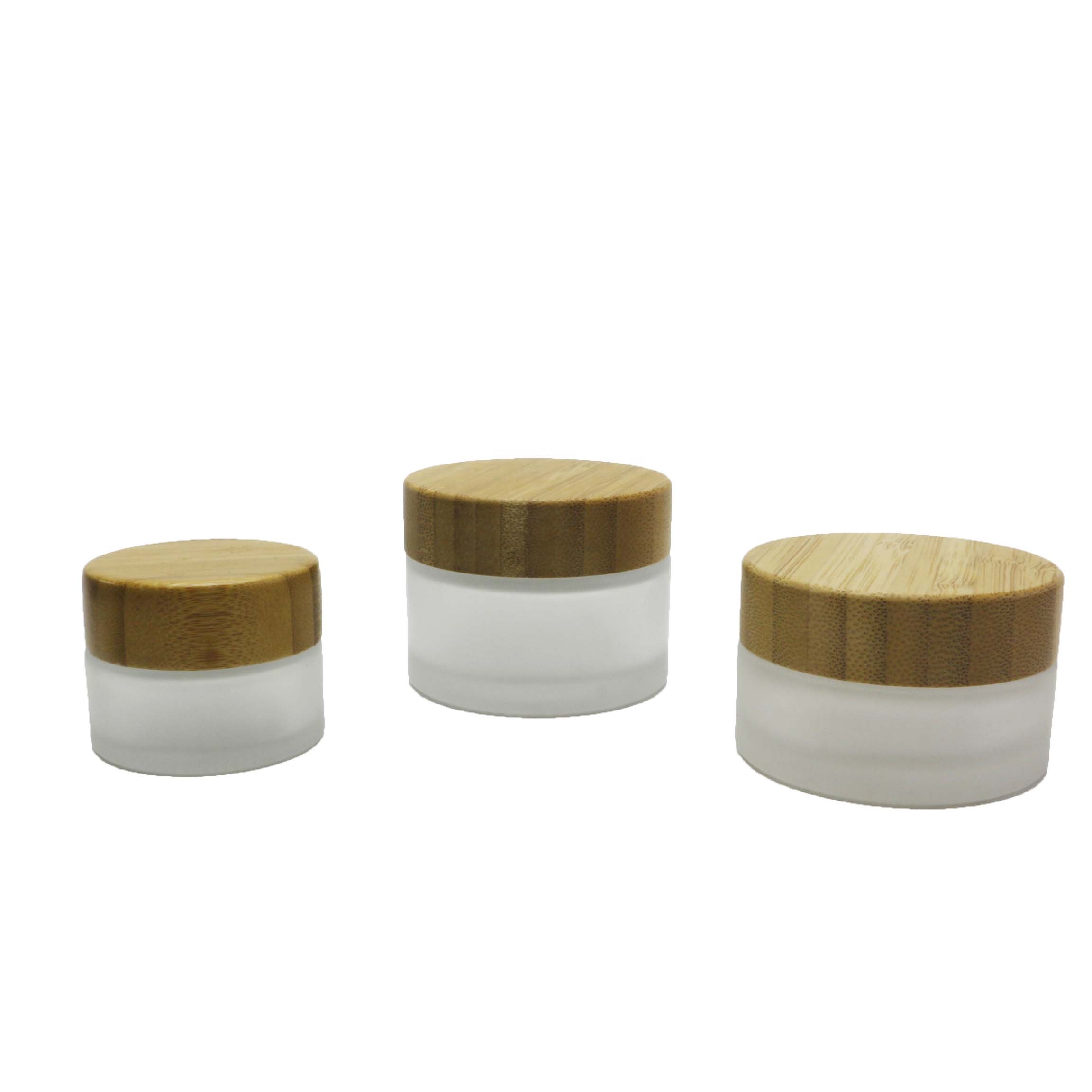 Top quality bamboo lip blam jar/make up cosmetic containers BJ-228Q
