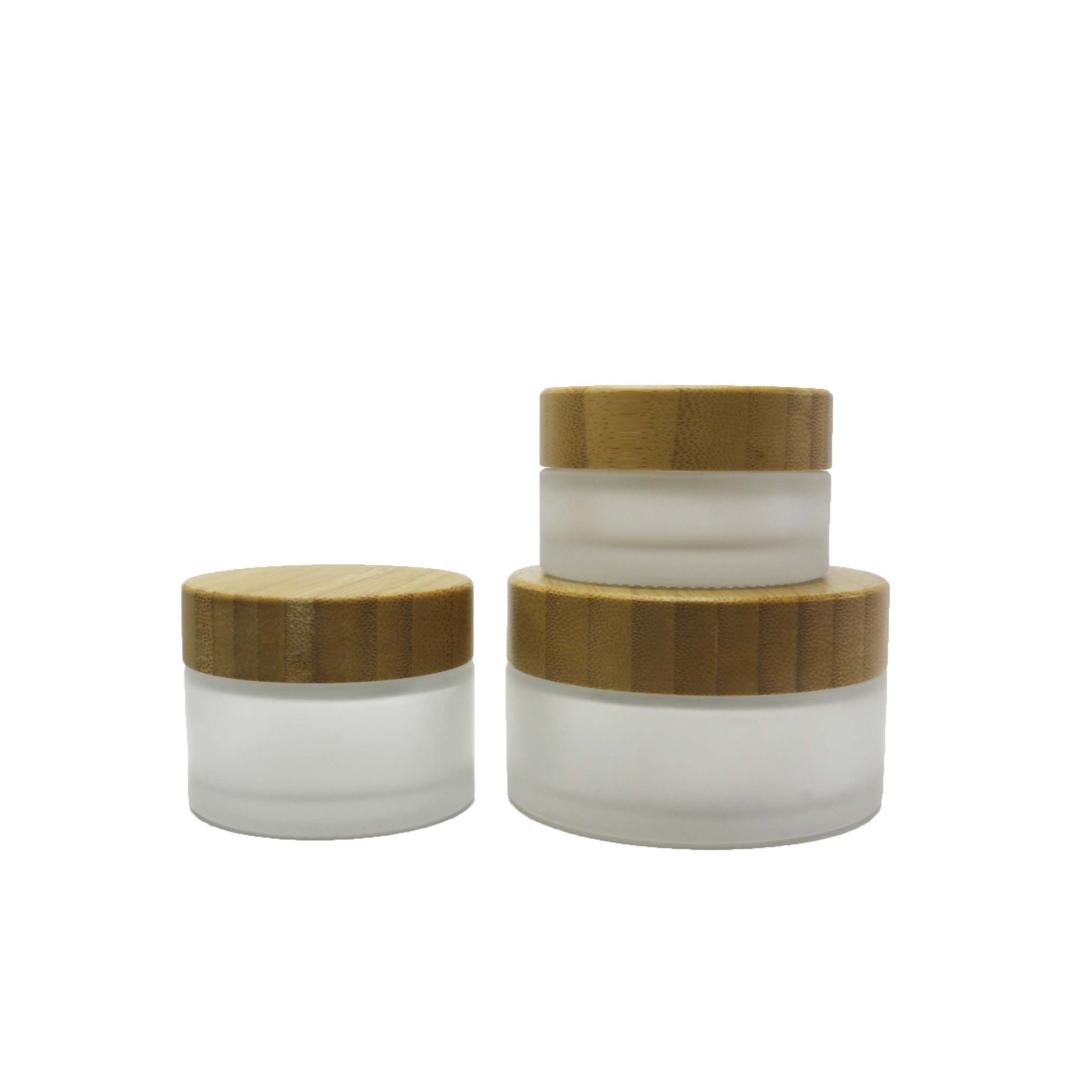 Top quality bamboo lip blam jar/make up cosmetic containers BJ-228Q
