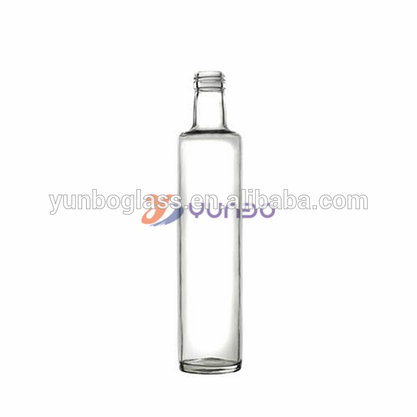 Top quality clear dorica olive oil olive oil glass bottle