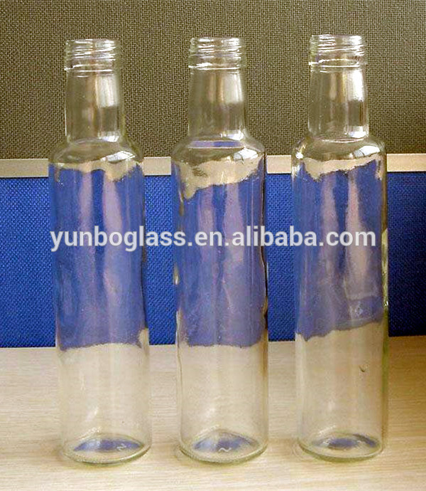 Top quality clear dorica olive oil olive oil glass bottle