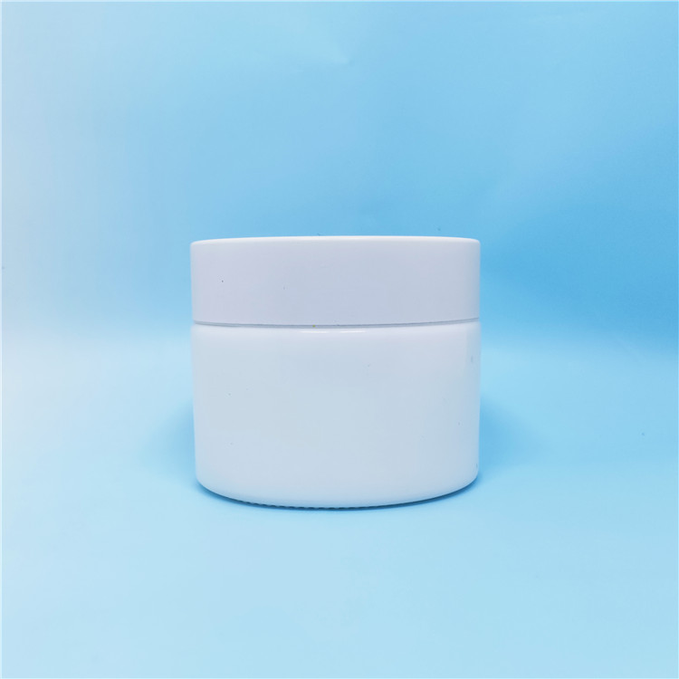 Top quality cosmetics packing porcelain cosmetic jar 20 ml with gold lid