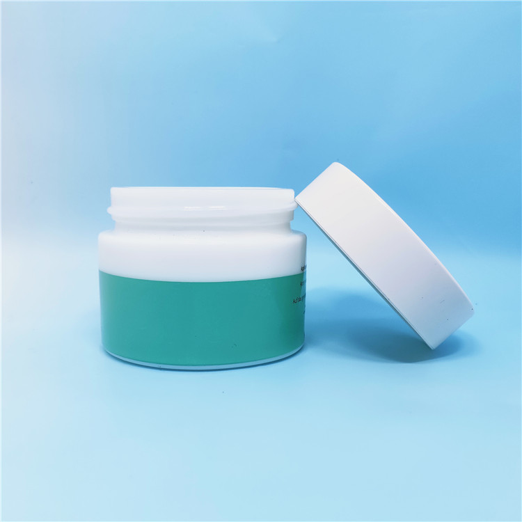 Top quality cosmetics packing porcelain cosmetic jar 20 ml with gold lid