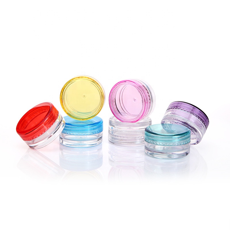 Top quality empty transparent plastic cosmetic bottles and jars for body scrub