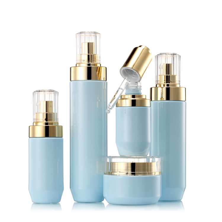 Top quality luxury cosmetic glass bottle set