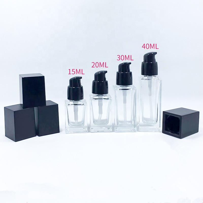Top quality makeup square liquid foundation bottle