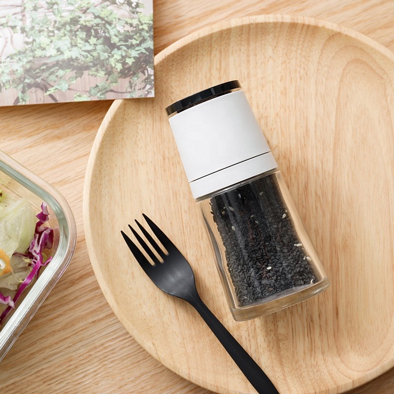 Top quality manual glass pepper grinder grinding mill pepper seasoning bottle