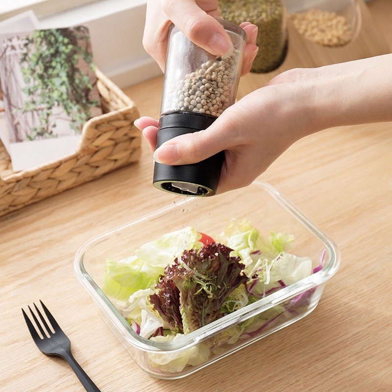 Top quality manual glass pepper grinder grinding mill pepper seasoning bottle