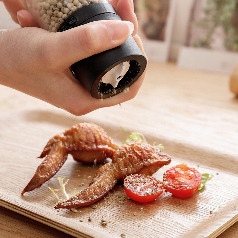 Top quality manual glass pepper grinder grinding mill pepper seasoning bottle