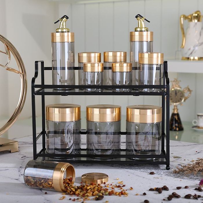 Top selling highly cost effective glass storage bottle with lid