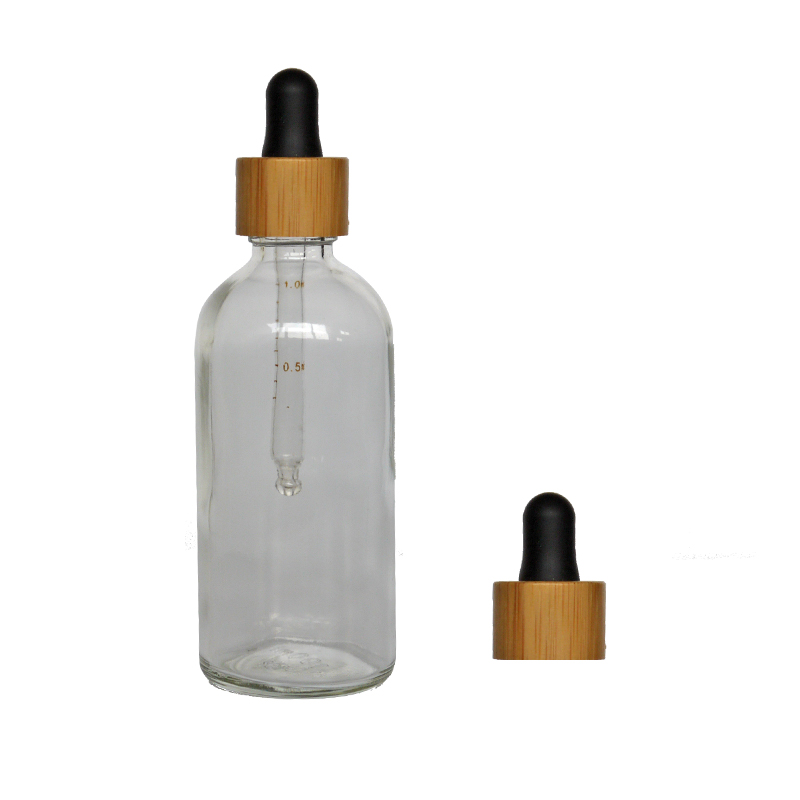 Top selling products 2019 10ml 20ml 30ml 50ml 100ml glass dropper bottle with bamboo cap