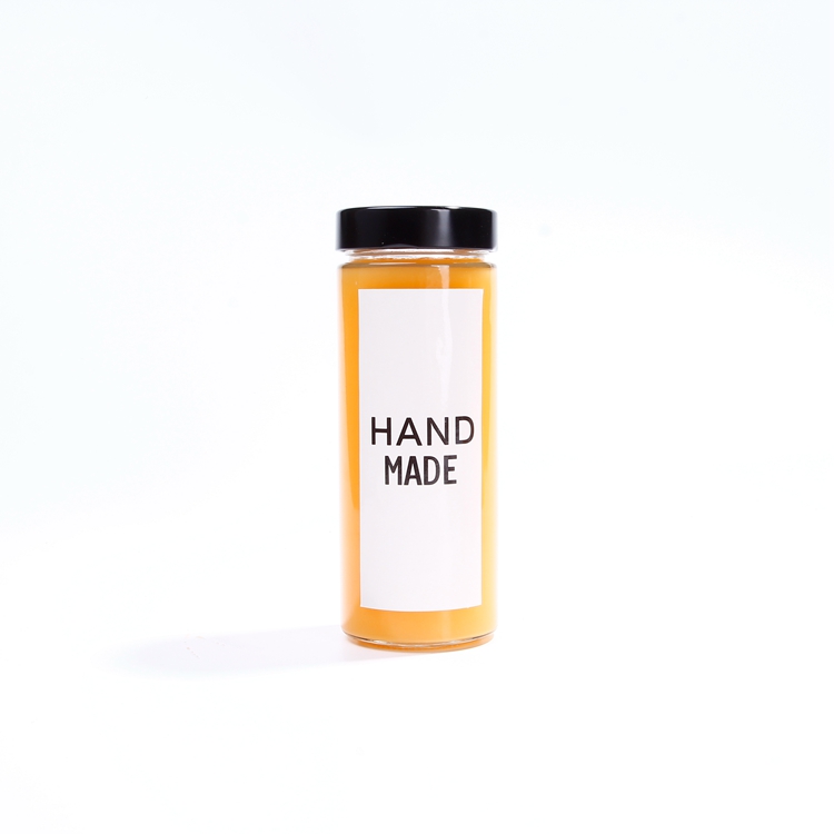 Topsale  Wide Mouth 580ml Glass Jelly  Jar for Food Storage With Sliver/Golden/Balck /White lid