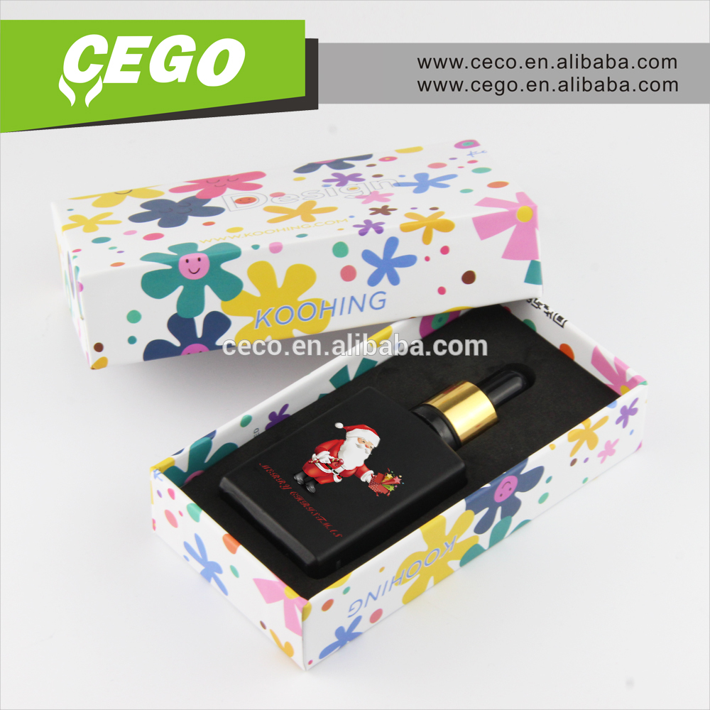 Trade Assurance!!30ml frosted black rectangular glass dropper bottles for e liquid with square packing box