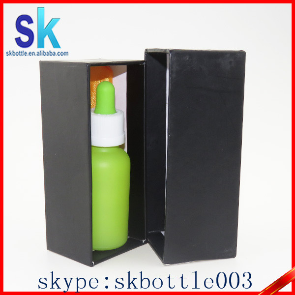 Trade assurance 30ml aluminum e liquid dropper bottles golden/silver electroplate bottles with box