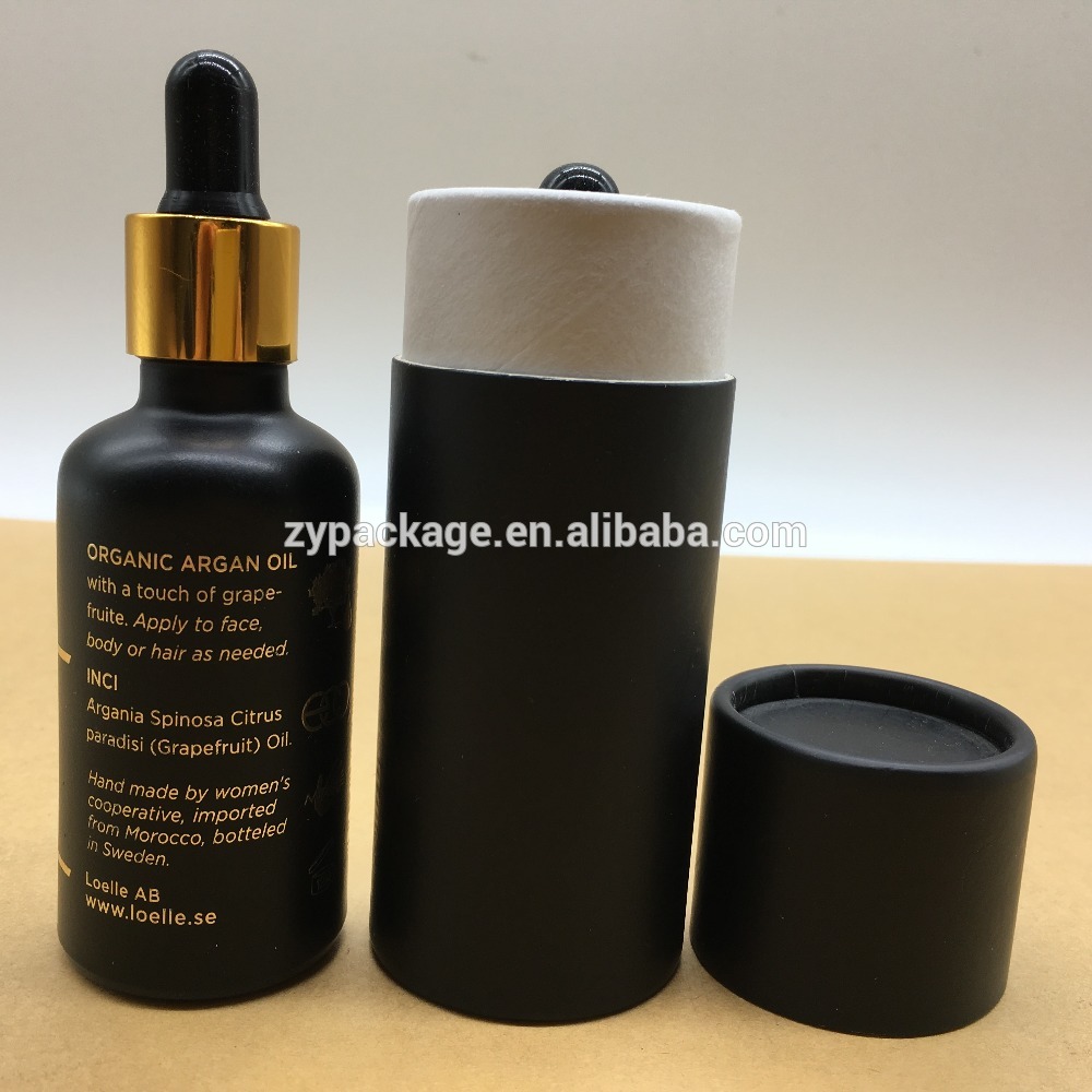 Trade assurance 30ml black glass dropper bottles with gold dropper and black tube for E-liquid and E-juice packing