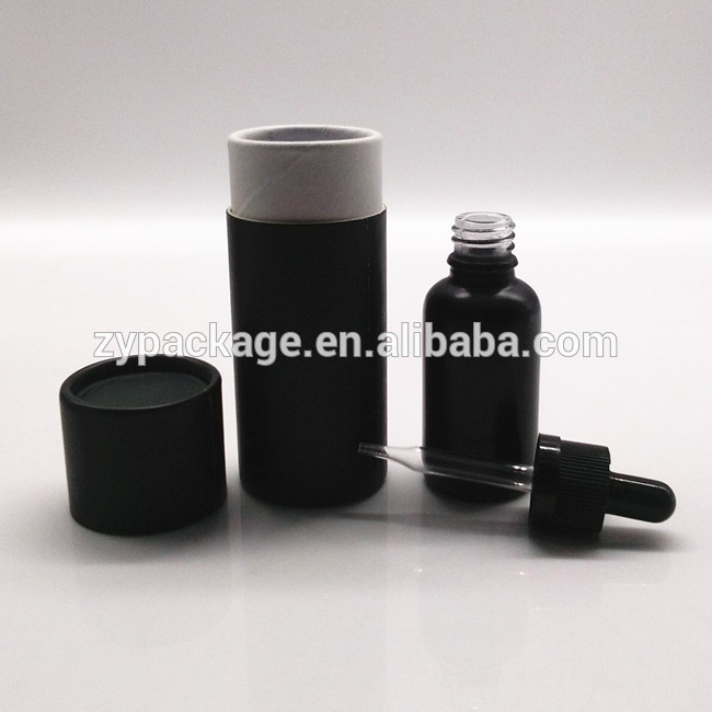 Trade assurance 30ml black glass dropper bottles with gold dropper and black tube for E-liquid and E-juice packing