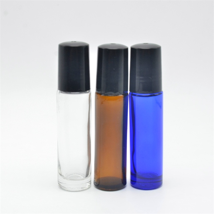 Trade assurance amber perfume essential oil glass 10ml roll on bottle