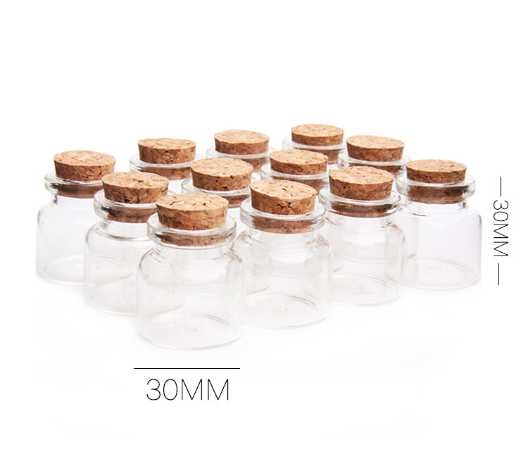 Trade assurance clear empty 10ml glass bottles vial with cork
