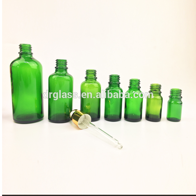Transparent 30ml Dropper Essential Oil Glass Bottle Divided Empty Bottle Cosmetic Packaging Material