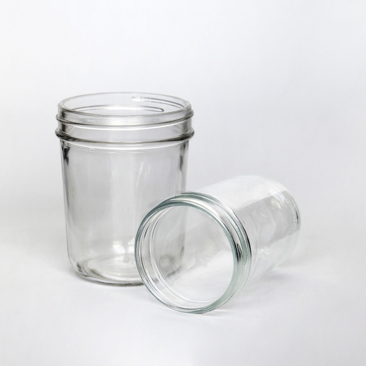 Transparent 380ml Jam/ Honey /Canned Food Mason Glass Jar with Aluminum Screw Lids