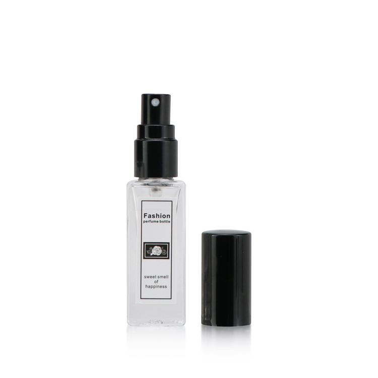 Transparent 5ml 10ml 20ml 30ml empty travel glass perfume bottle flat glass spray bottle for sale