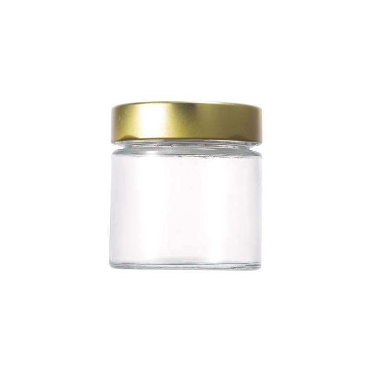 Transparent Clear  4oz 6oz 8oz Mason Storage Glass Jar With Tin Lids