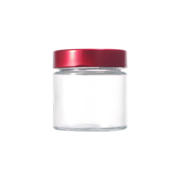 Transparent Clear 4oz 6oz 8oz Mason Storage Glass Jar With Tin Lids