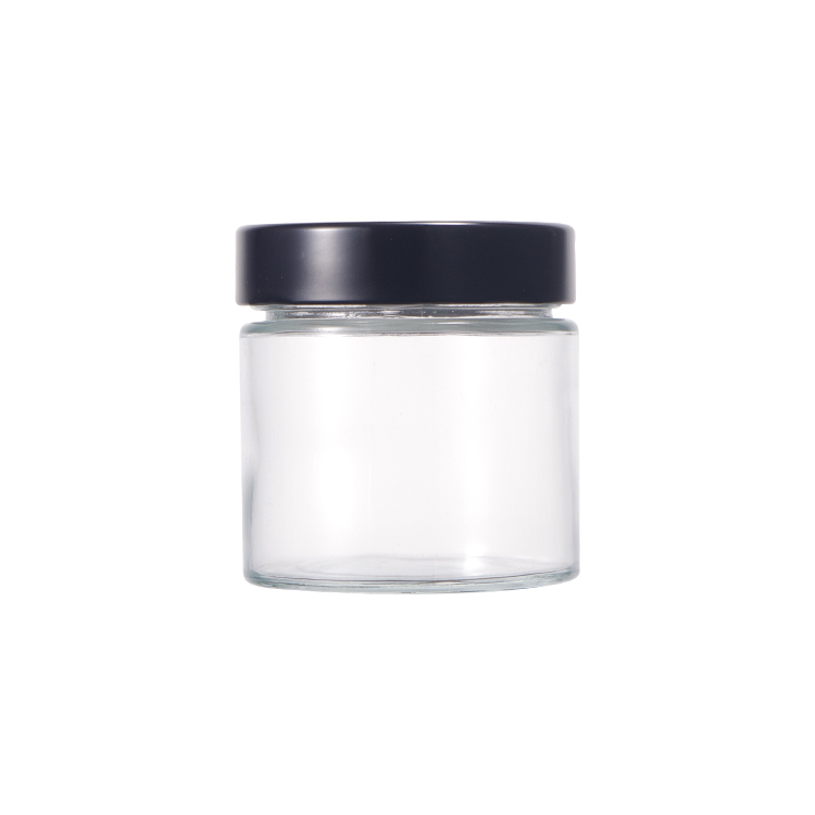 Transparent Clear 4oz 6oz 8oz Mason Storage Glass Jar With Tin Lids