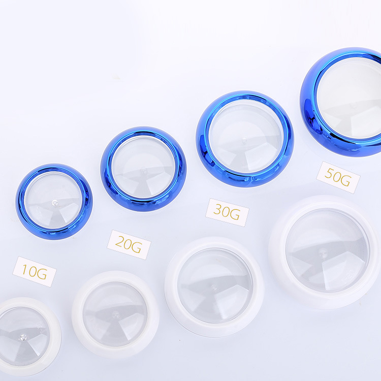 Transparent Empty Customized Cosmetic Jar Container 20g for Lip scrub Eye Shadow Powder