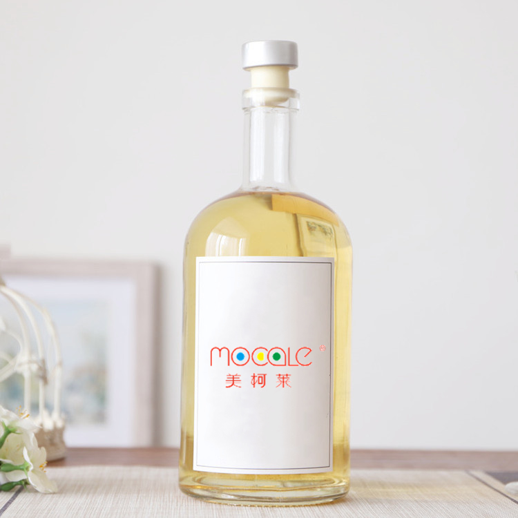 Transparent Empty Liquor Bottle Whiskey Vodka Bottle With Cork Cap 750ml 1000ml