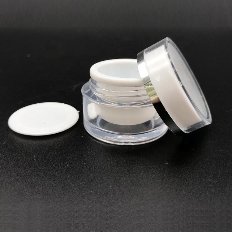 Transparent Face Cream Lip Balm Jar Small Capacity Skin Care Packing plastic Cosmetic jars