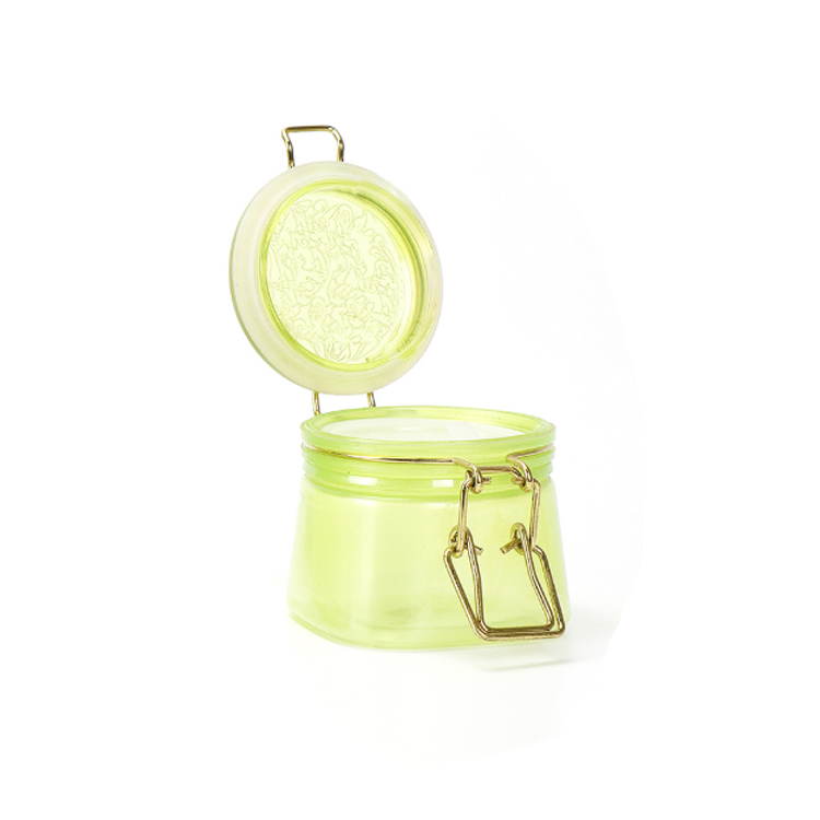 Transparent Facial Cosmetic Jar 200ml PET Plastic Storage Seal Lock Lid Jar