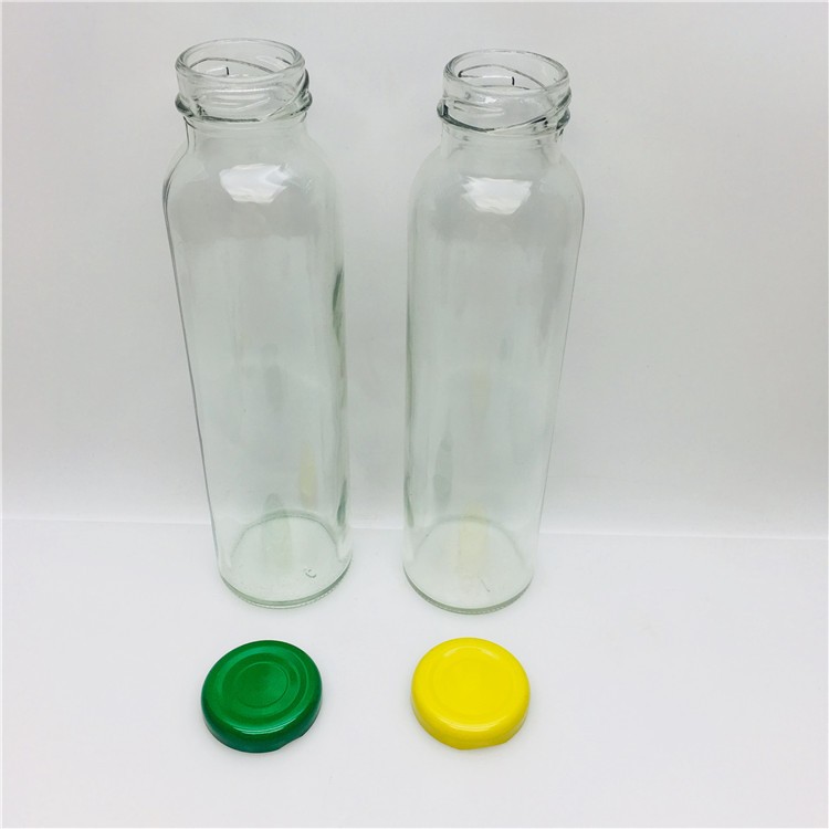 Transparent/ Frosted 8oz 250ml ice cold brew coffee juice glass bottle with lid