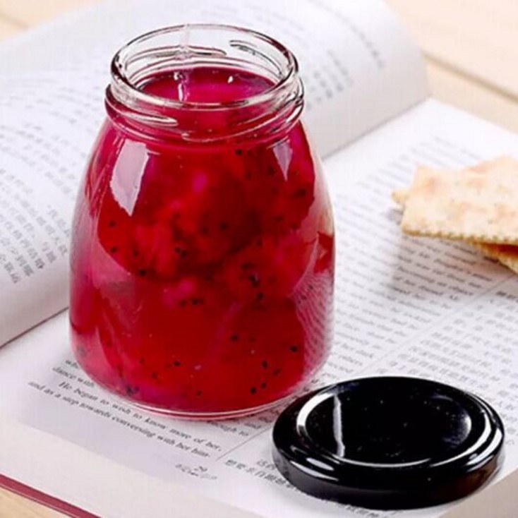 Transparent Glass Bottle Jam Jars Pudding Bottle Bird'S Nest Bottle Small With Lid