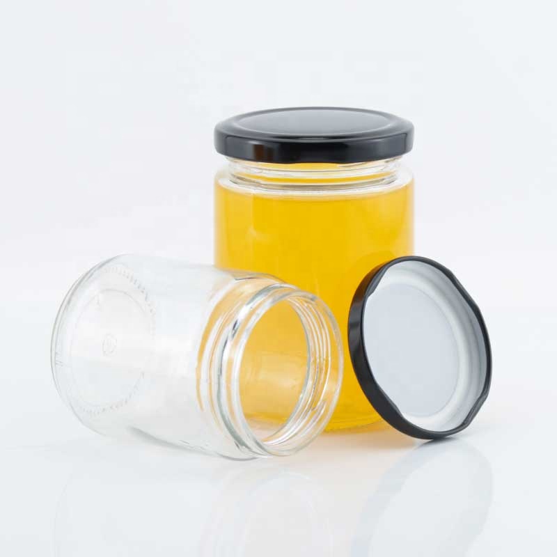 Transparent Glass Jars With Lid Multi-specification Round Storage Glass Jars And Bottles