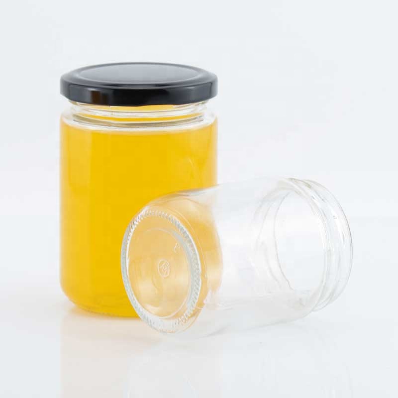 Transparent Glass Jars With Lid Multi-specification Round Storage Glass Jars And Bottles