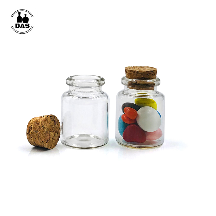 Transparent Glass Test Tube Vials Jars Bottles with Cork Stoppers, Dia 30mm: 10ml 15ml 20ml 25ml 30ml 35ml 40ml 50ml 55ml 65ml