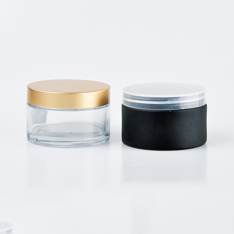 Transparent Hair Cream Jar Packing 100ml Hand Cream Jars With Gold Cap