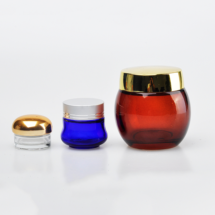 Transparent Hair Cream Jar Packing 100ml Hand Cream Jars With Gold Cap