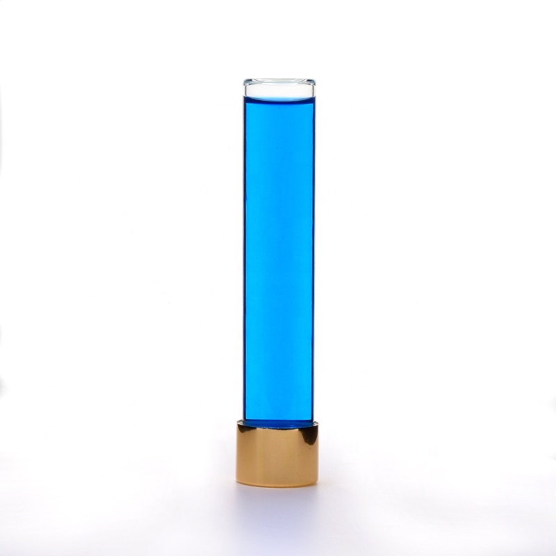 Transparent Mini Test 20ml 25ml 30ml 50ml 60ml Empty Refillable Tube Storage glass bottles vials with Aluminum Silver screw cap