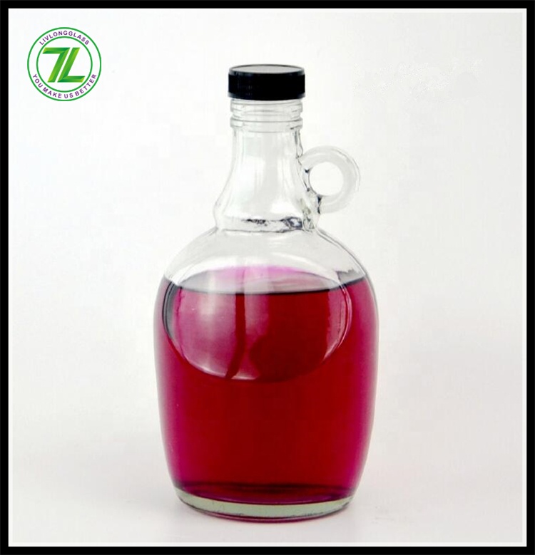 Transparent One Gallon 3.7L Glass Jug Kitchen Craft Pot Wine Bottles with Airtight Screw Caps