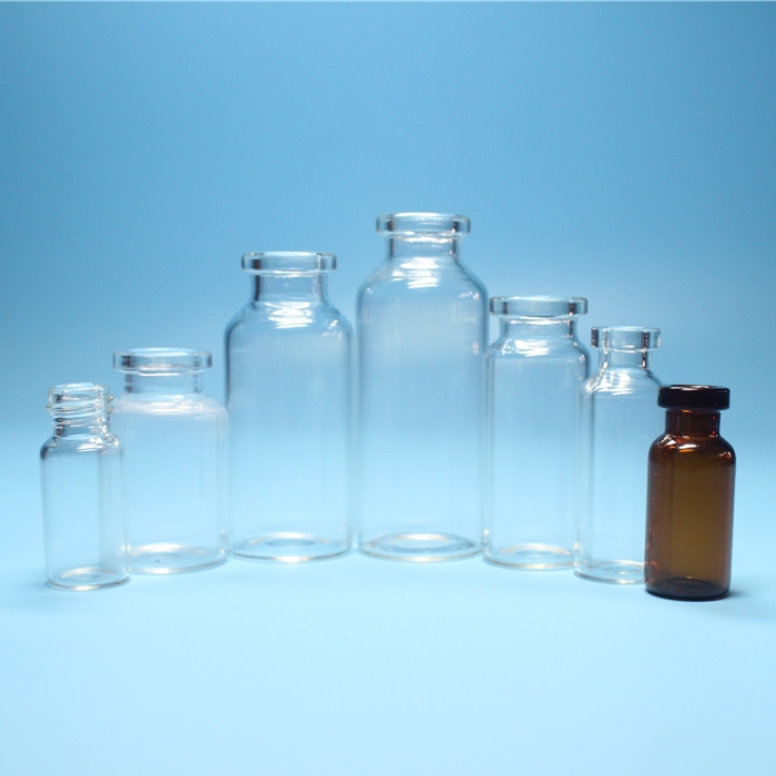 Transparent Pharmaceutical Borosilicate Tubular Glass Bottle Vial