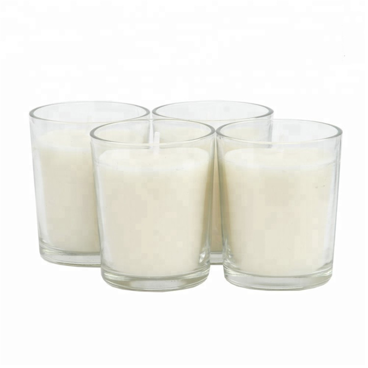 Transparent Round Classic Church Scented Glass Candle Jar