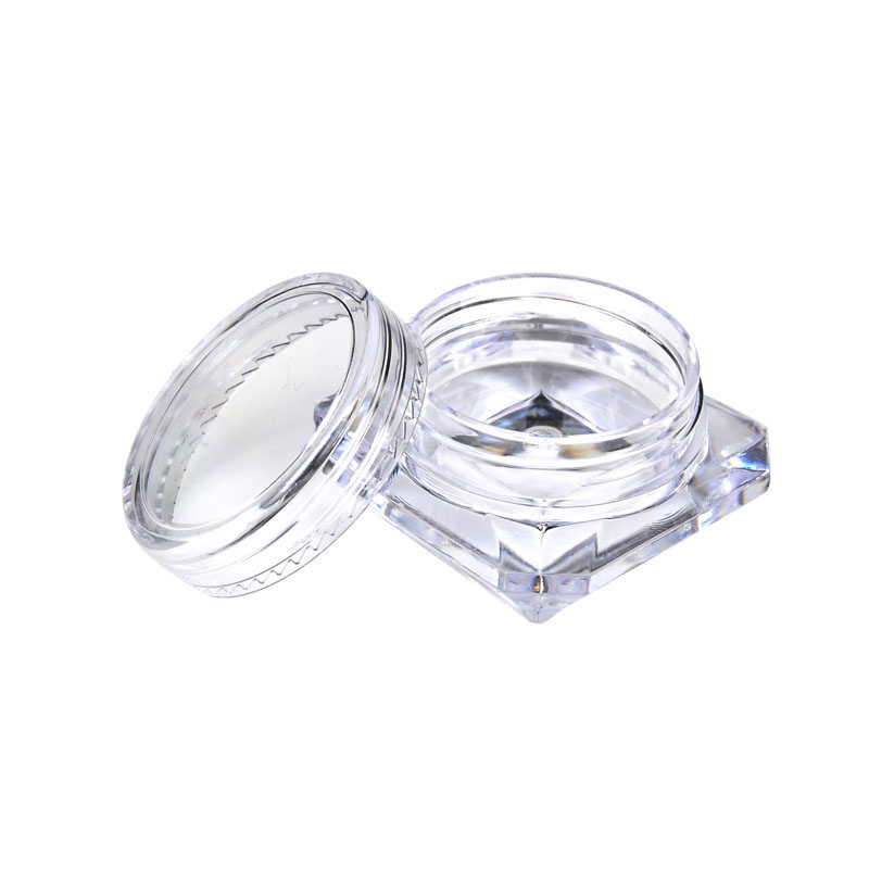 Transparent Small Bottle 3g 5g Cosmetic Empty Jar Pot Eyeshadow Lip Balm Face Cream Sample Container